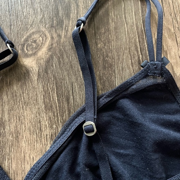 Gilly Hicks Navy Polka Dot Unlined Bralette - Picture 5 of 5